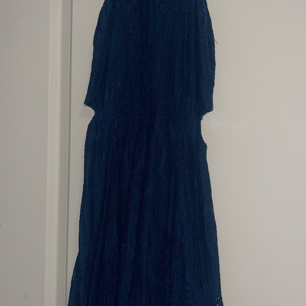 Lulus Navy Blue Lace Dress